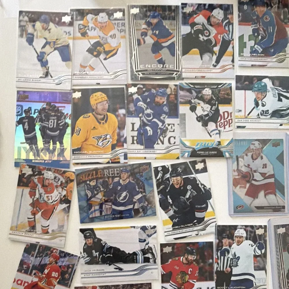 Hockey lot for sell over 70 cards, mint condition with bonus Rookie Michael Misa